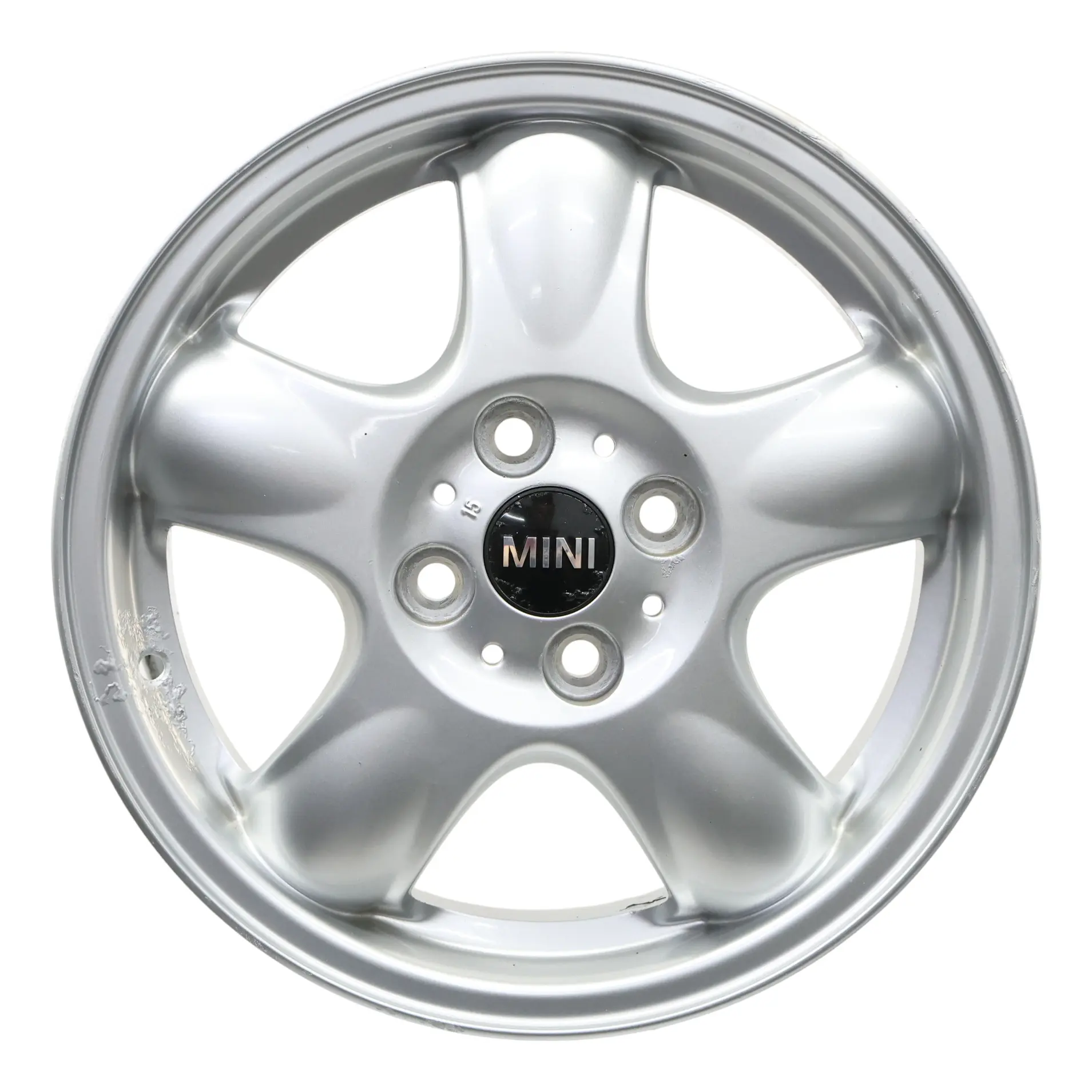 Mini Cooper R50 R56 Llanta aleación plateada 15" 5,5J ET:45 5-Start Spooler 100