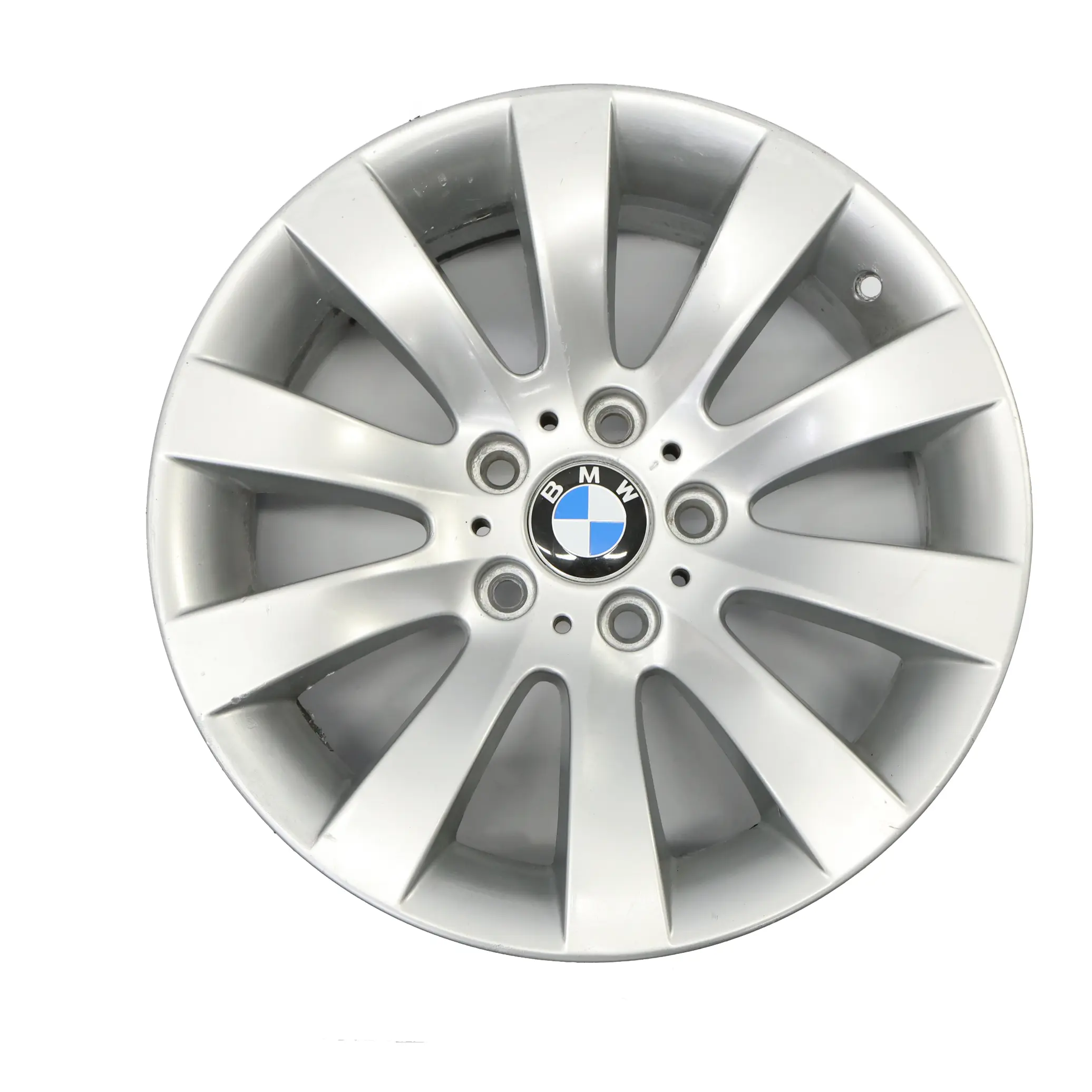 BMW E60 E61 Cerchio in lega argento 17" razze radiali 244 7,5J ET:20 6777347