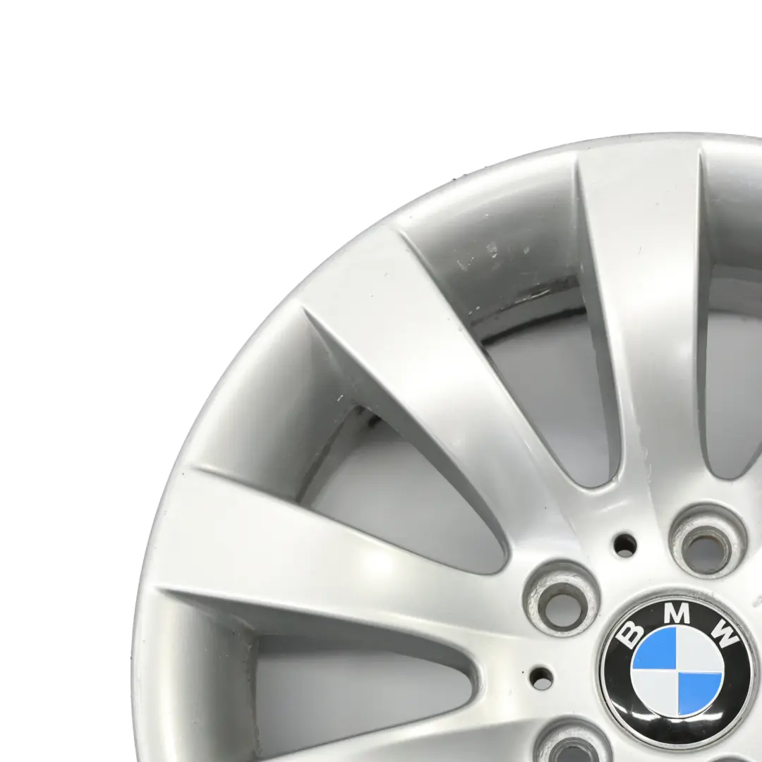 BMW E60 E61 Silver Alloy Wheel Rim 17" Radial Spoke 244 7,5J ET:20 6777347
