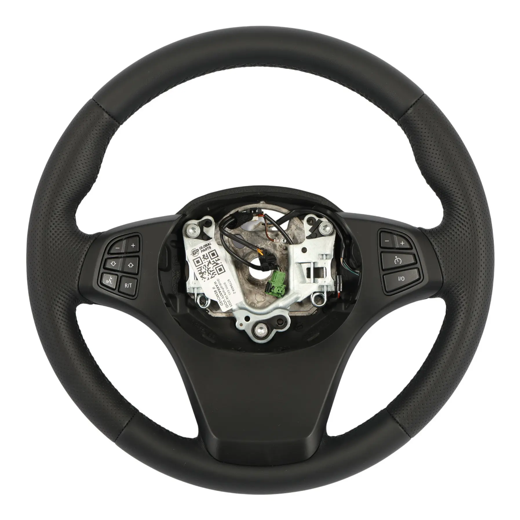 BMW X3 X5 Series E53 E83 NEW Black Leather Sport Steering Wheel Black Threads