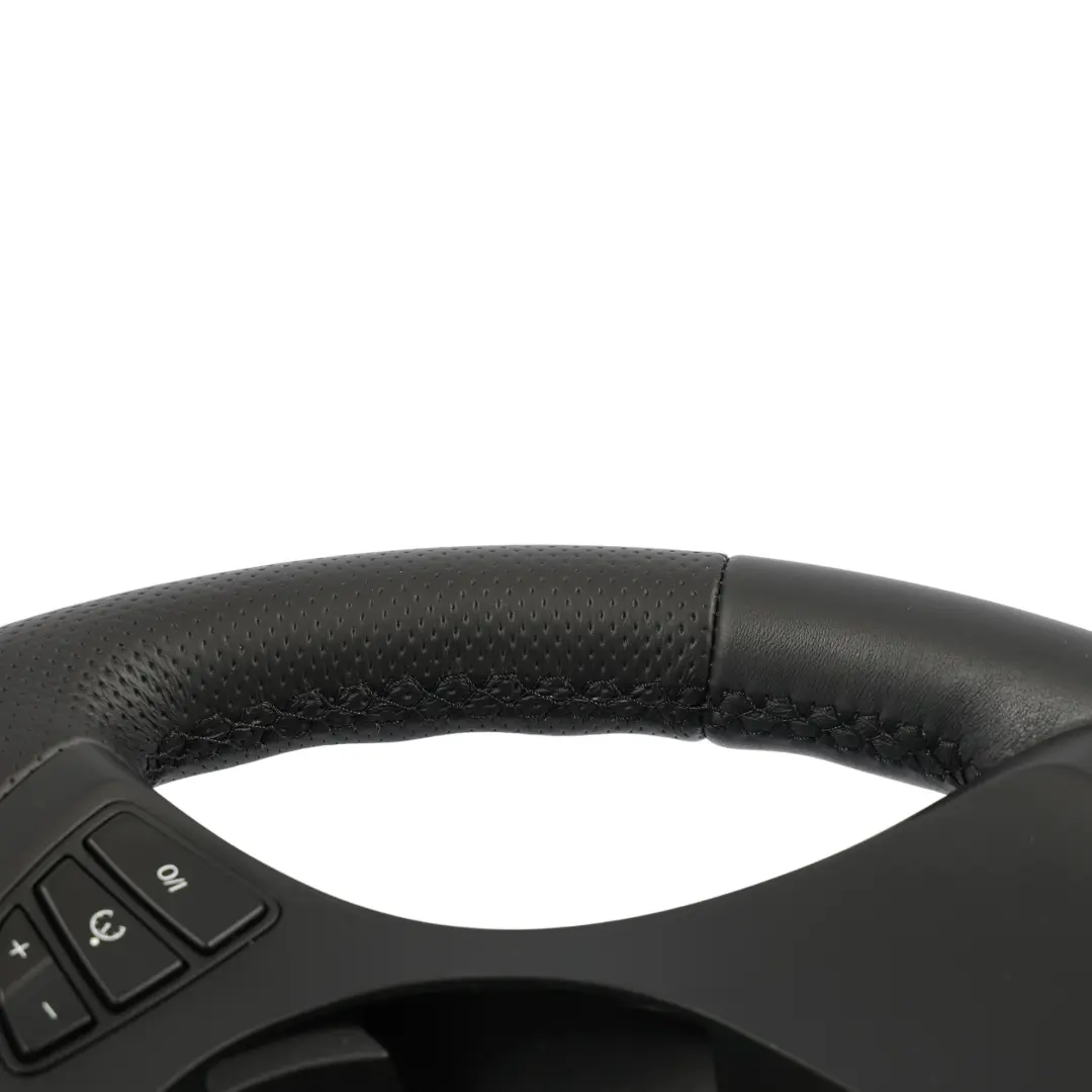 BMW X3 X5 E53 E83 NEW Black Leather Sport Steering Wheel Black Threads
