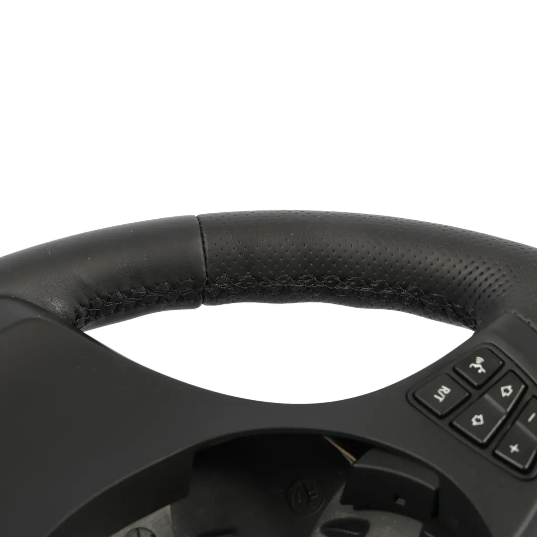BMW X3 X5 E53 E83 NEW Black Leather Sport Steering Wheel Black Threads