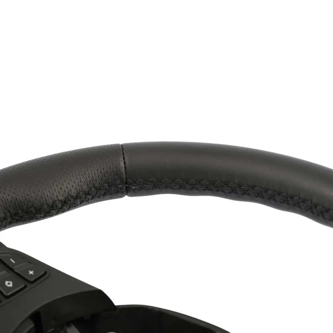 BMW X3 X5 E53 E83 NEW Black Leather Sport Steering Wheel Black Threads