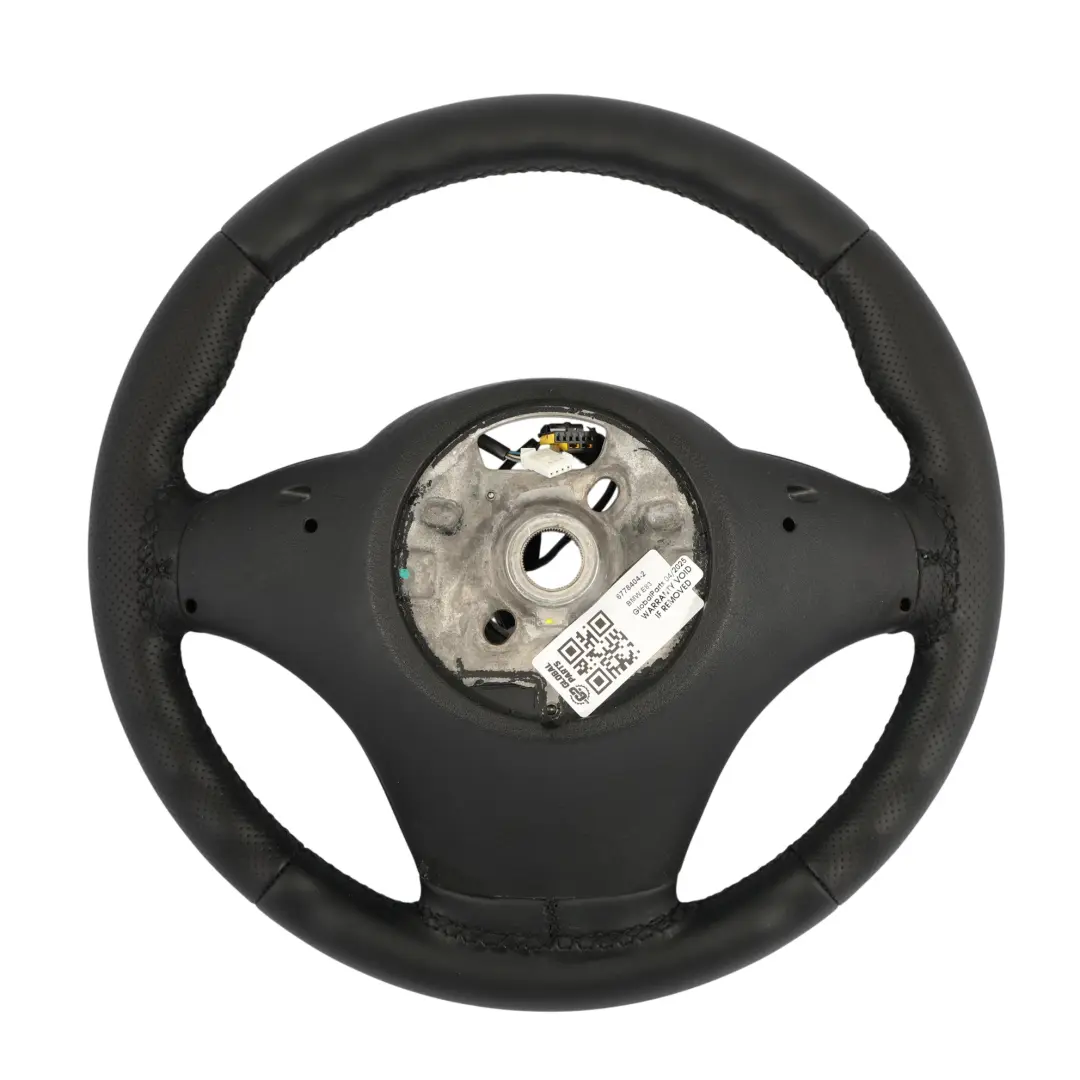 BMW X3 X5 E53 E83 NEW Black Leather Sport Steering Wheel Black Threads