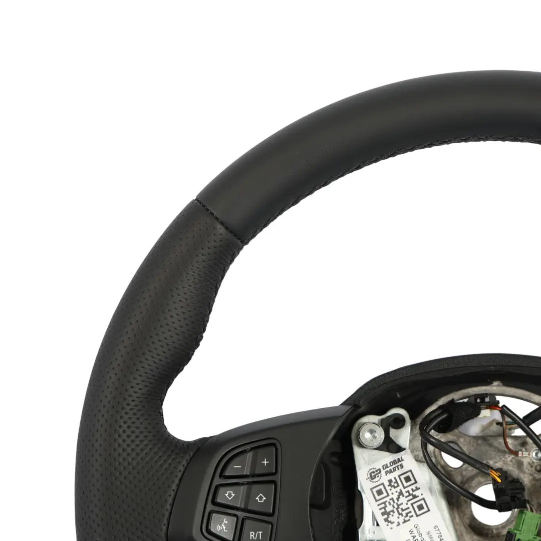 BMW X3 X5 E53 E83 NEW Black Leather Sport Steering Wheel Black Threads