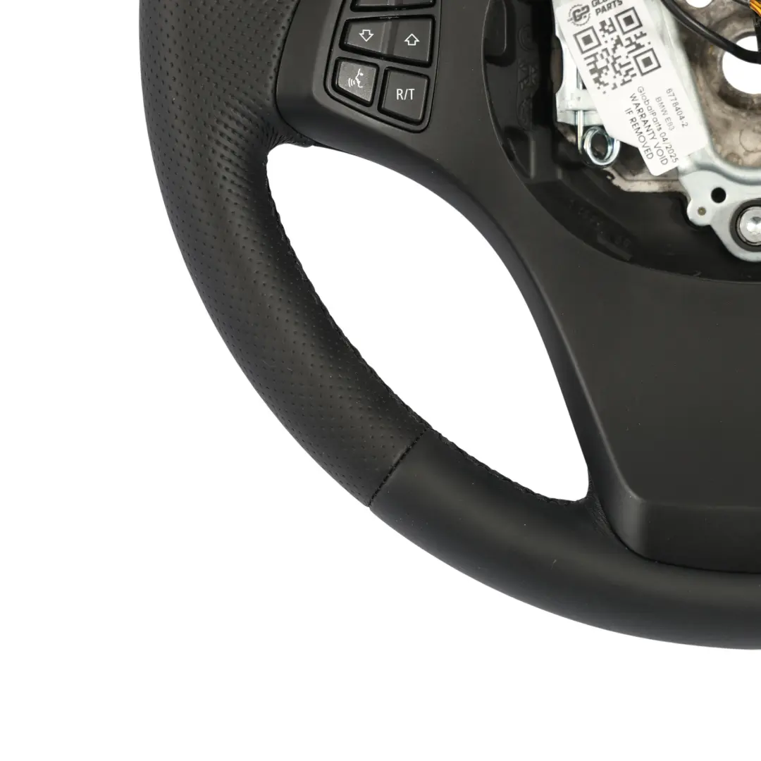 BMW X3 X5 E53 E83 NEW Black Leather Sport Steering Wheel Black Threads