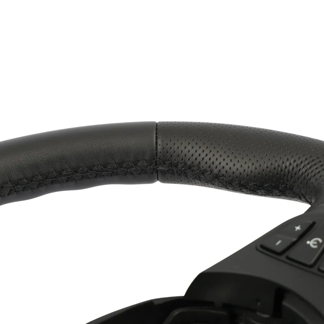 BMW X3 X5 E53 E83 NEW Black Leather Sport Steering Wheel Black Threads