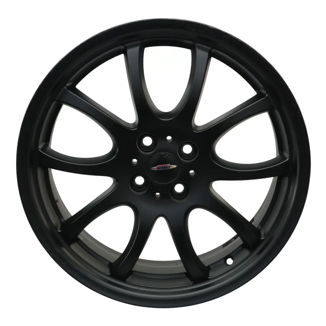 Mini R50 R56 John Cooper Works JCW Black Wheel Alloy Rim 18" Double Spoke