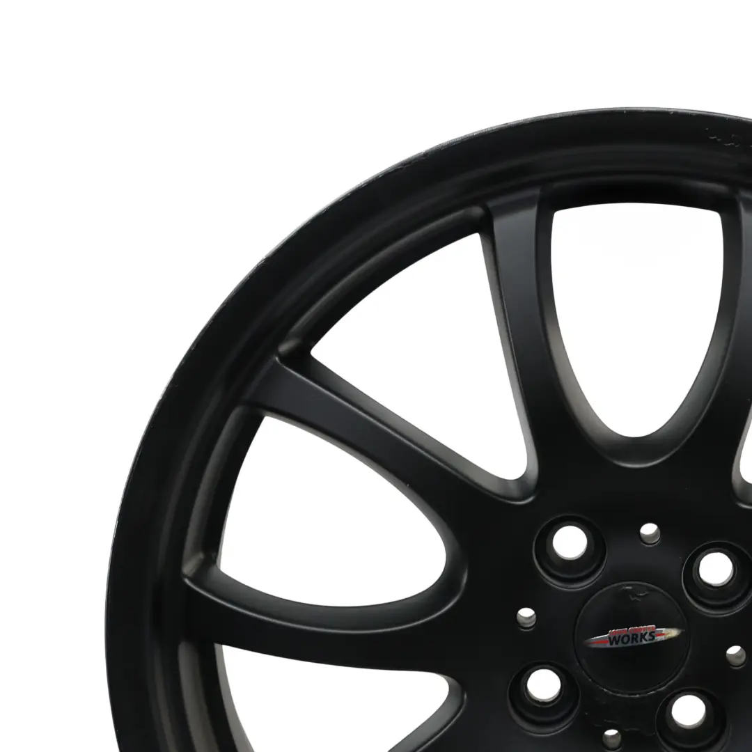 Mini R50 R56 John Cooper Works JCW Black Wheel Alloy Rim 18" Double Spoke
