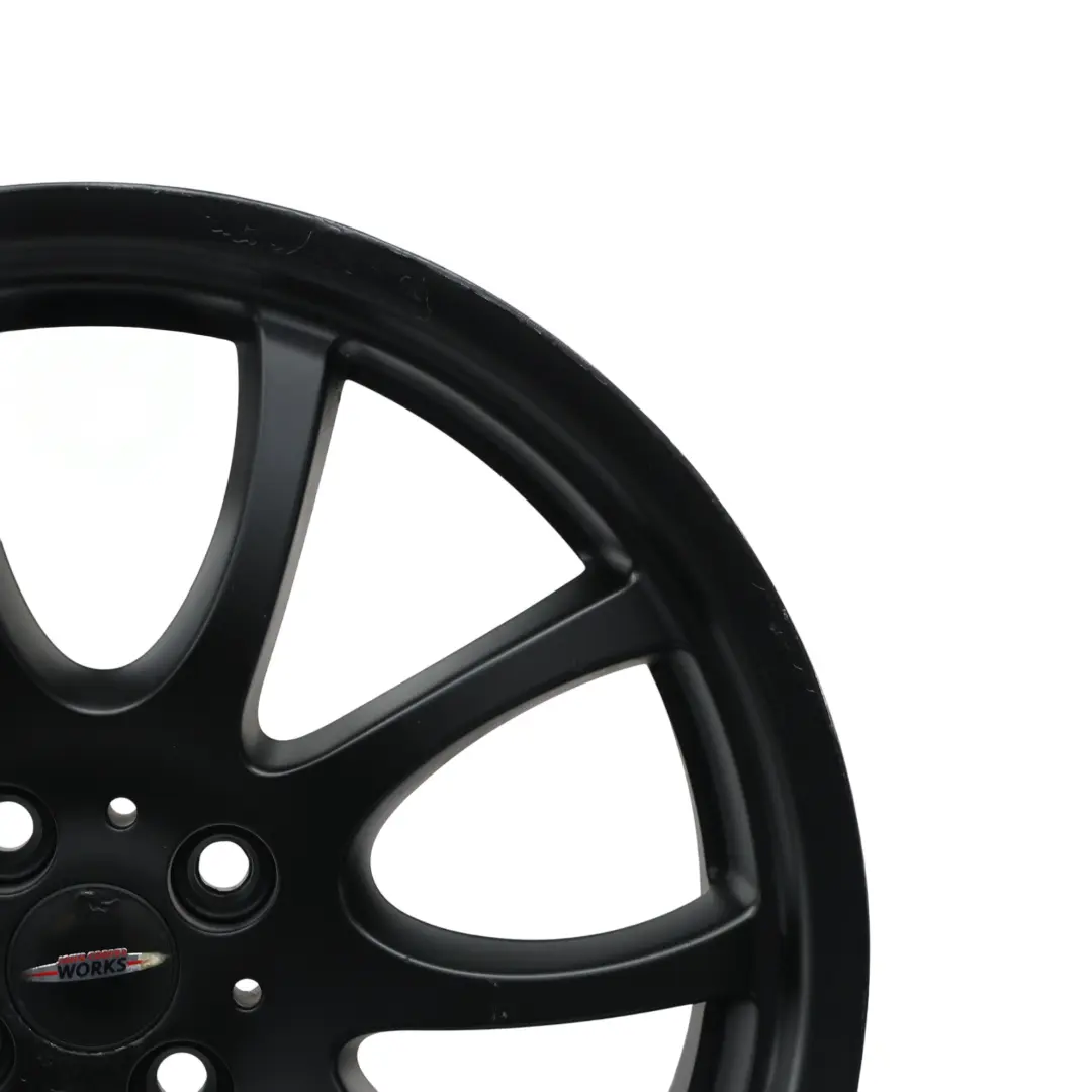 Mini R50 R56 John Cooper Works JCW Black Wheel Alloy Rim 18" Double Spoke