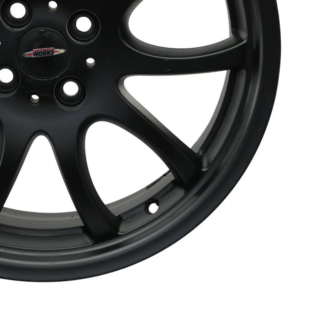Mini R50 R56 John Cooper Works JCW Black Wheel Alloy Rim 18" Double Spoke