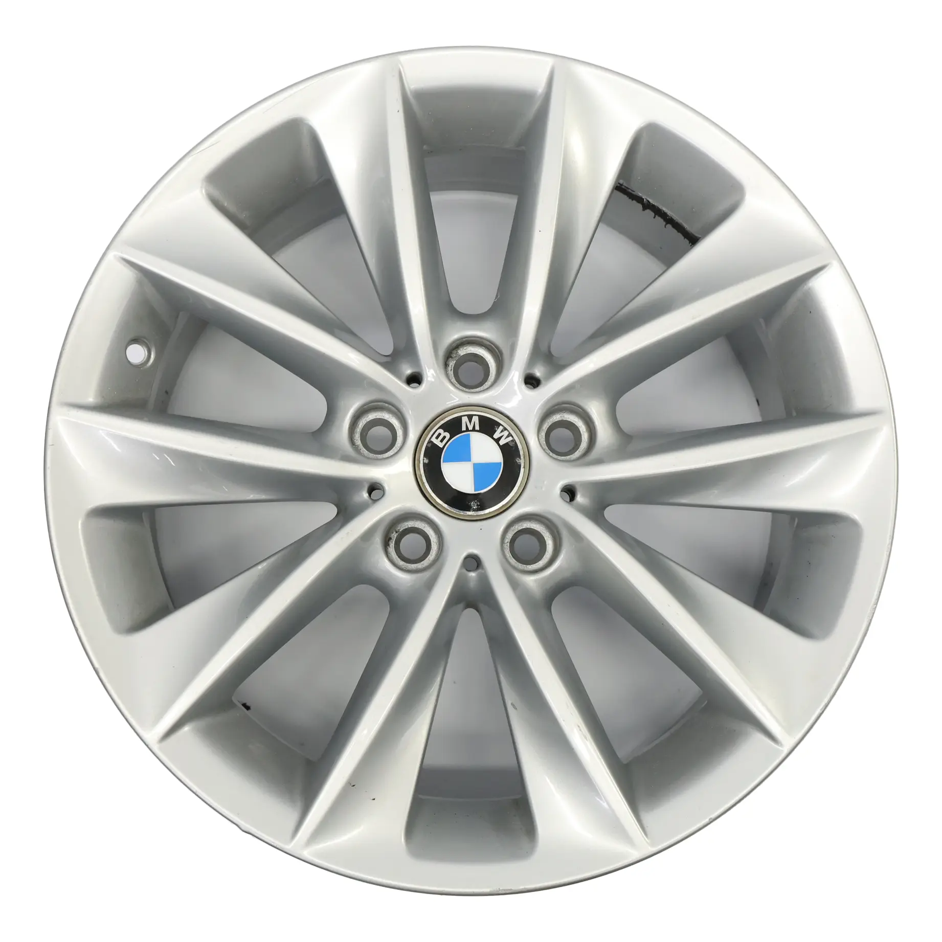 BMW X3 F25 X4 F26 Silver Wheel Alloy Rim 18" 8J ET:43 V Spoke 307 6787578