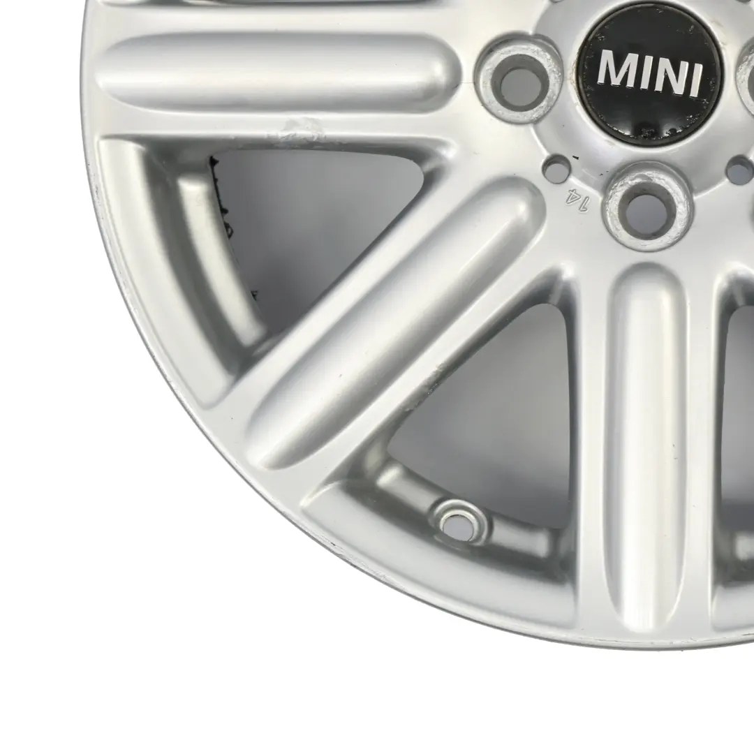 Mini Cooper R55 R56 Silver Felge Alufelge 16" 6,5J ET:48 Rib Spoke 115 6791941