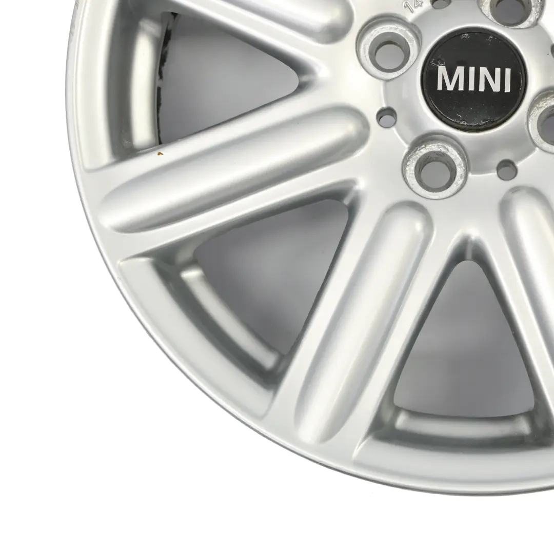 Mini R55 R56 Silver Llanta De aleacion 16" 6,5J ET:48 Rib Spoke 115 6791941