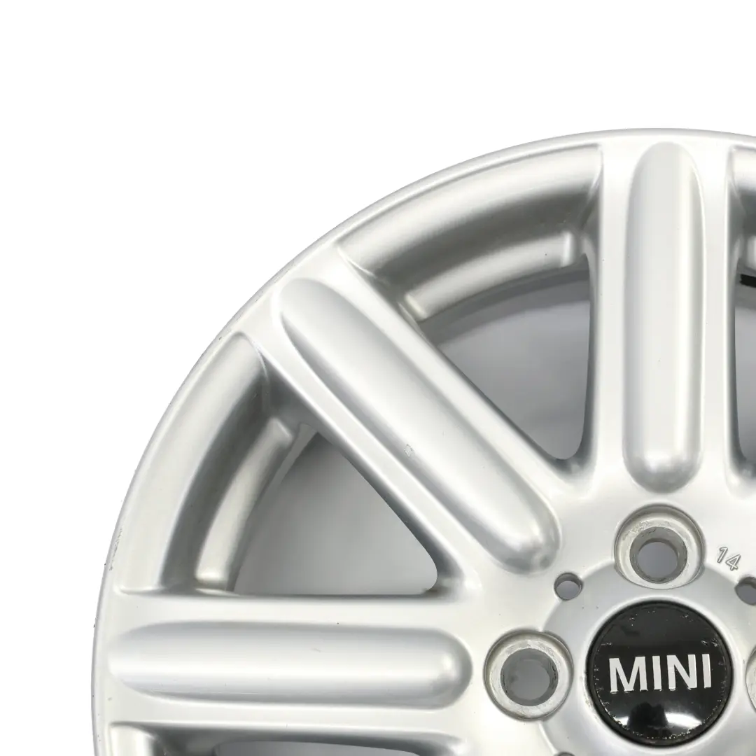 Mini Cooper R55 R56 Silver Wheel Alloy Rim 16" 6,5J ET:48 Rib Spoke 115 6791941