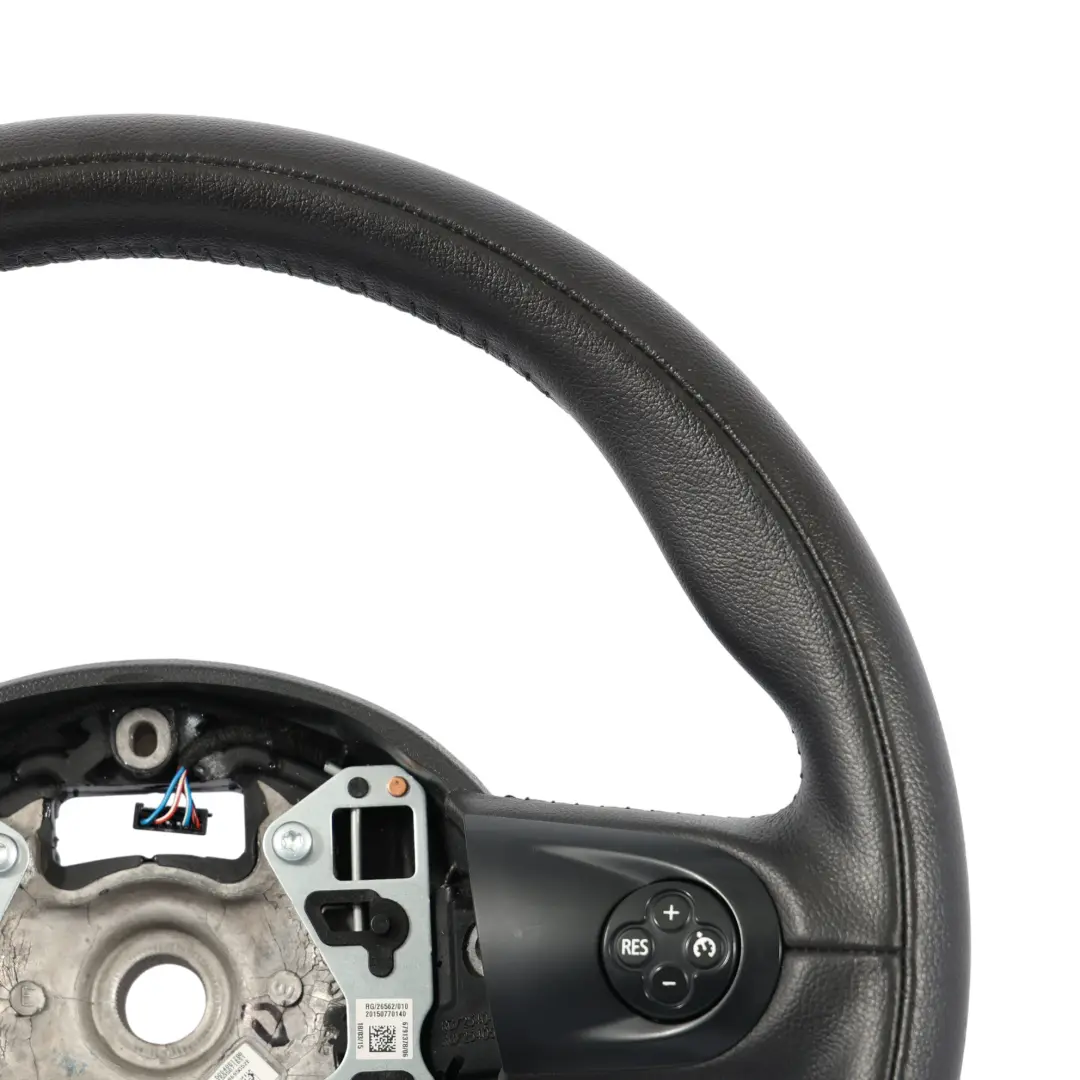 Mini Cooper R55 R56 LCI R60 Black Leather Sports Multifunction Steering Wheel