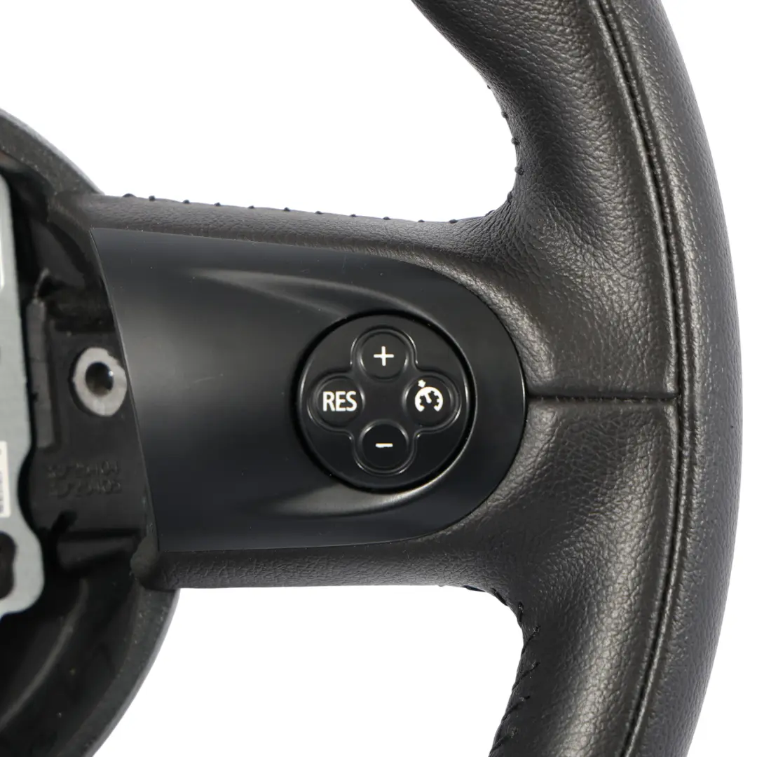 Mini Cooper R55 R56 LCI R60 Black Leather Sports Multifunction Steering Wheel