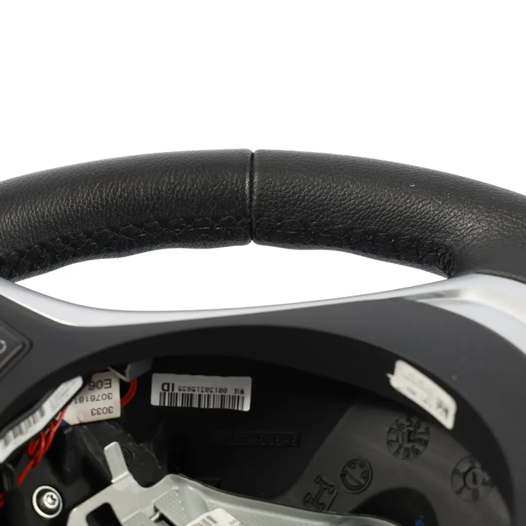 Sport Steering Wheel BMW E87 E90 E91 Black Leather Multifunction Paddles 6795857