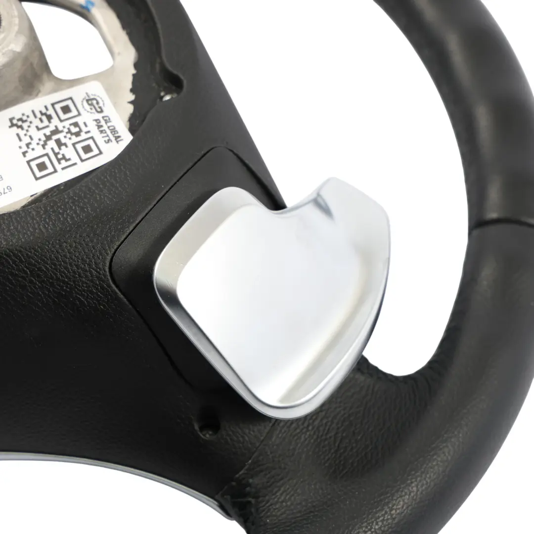 Sport Steering Wheel BMW E87 E90 E91 Black Leather Multifunction Paddles 6795857