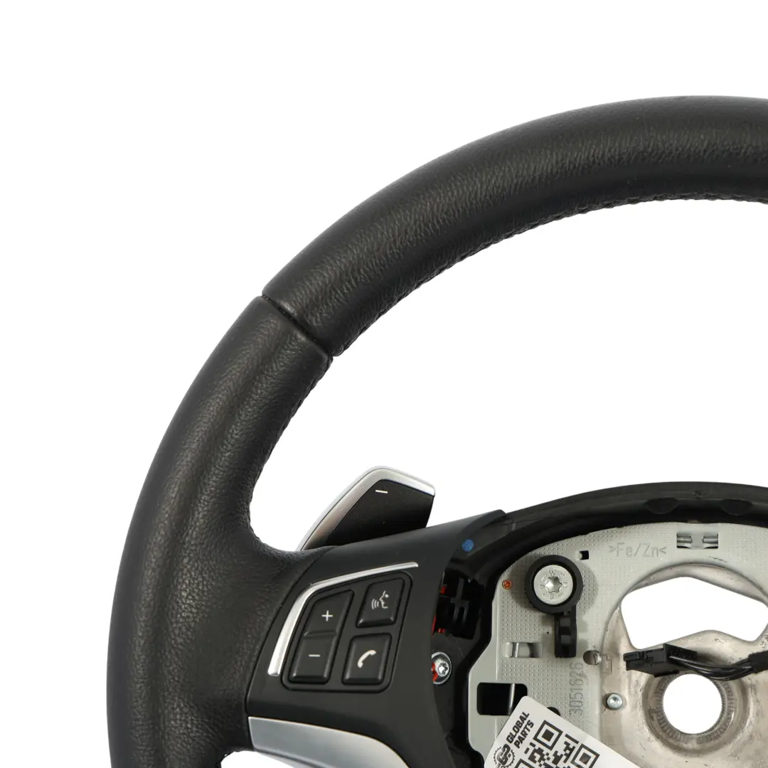 Sport Steering Wheel BMW E87 E90 E91 Black Leather Multifunction Paddles 6795857