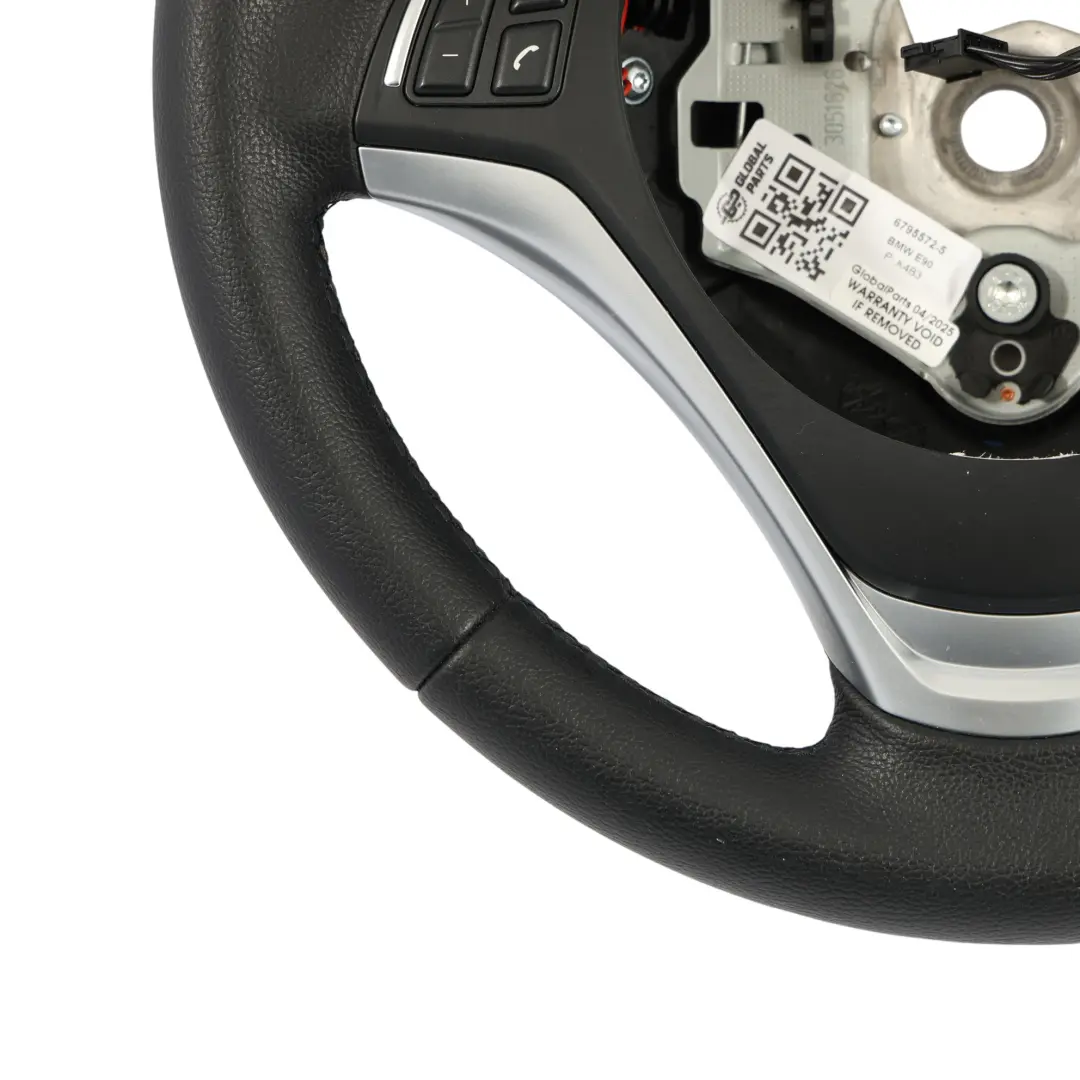 Sport Steering Wheel BMW E87 E90 E91 Black Leather Multifunction Paddles 6795857