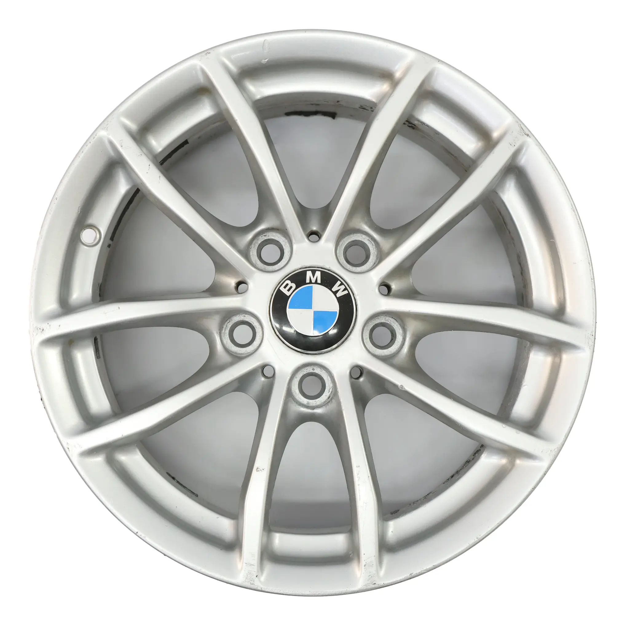 BMW F20 F21 F22 F23 Silver Wheel Alloy Rim 16" 7J ET:40 6796202 V-Spoke 378