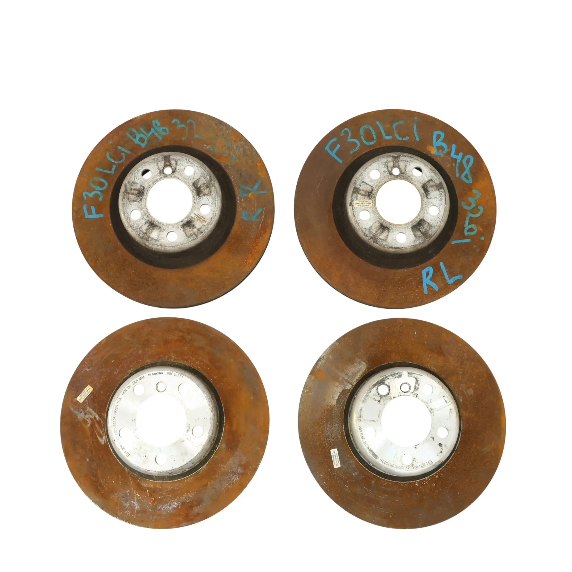 Brake Disc Set BMW F20 F22 F30 M Sport Front Rear Left Right N/O/S Brembo