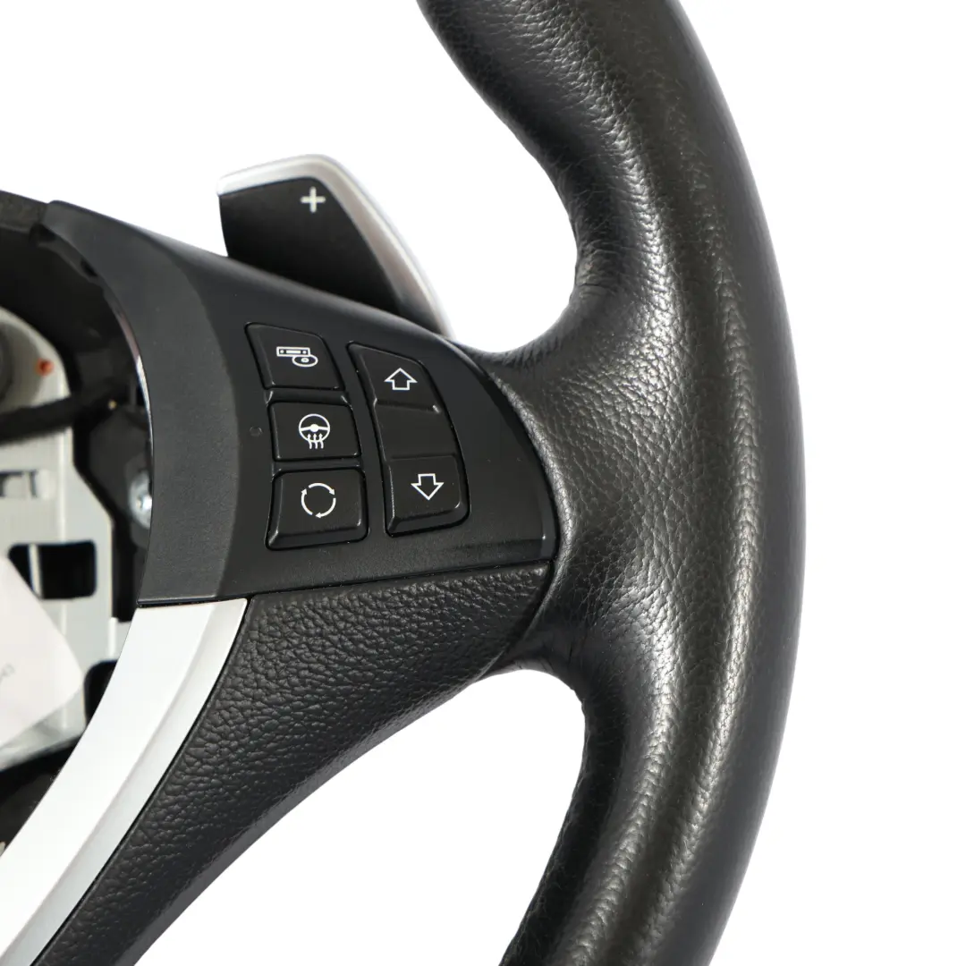 Volante BMW X5 E70 LCI X6 E71 Nero Pelle Sport Cambio al Volante Riscaldato