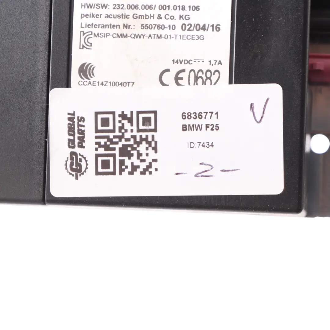 Bluetooth Module BMW F22 F23 F25 F32 F34 F82 Telematics Control Unit 6836771