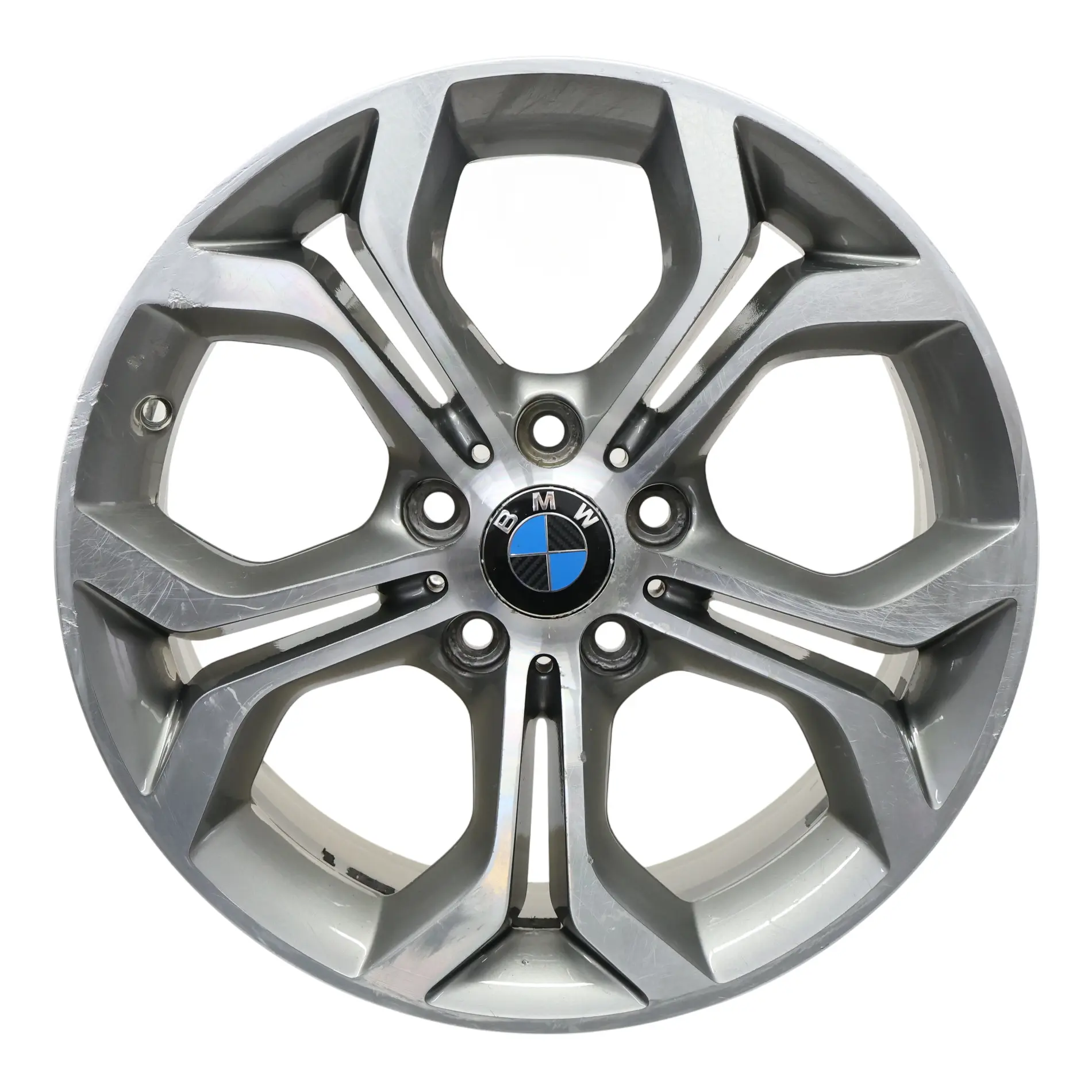 BMW X3 F25 X4 F26 Ferric Grey Wheel Rim Alloy 18" Y Spoke 607 8J ET:43 6862889
