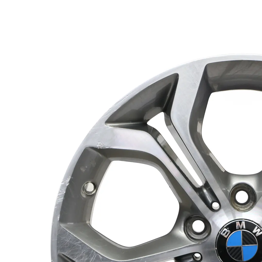 BMW X3 F25 X4 F26 Gris Férrico Llanta aleación 18" Y Spoke 607 8J ET:43 6862889