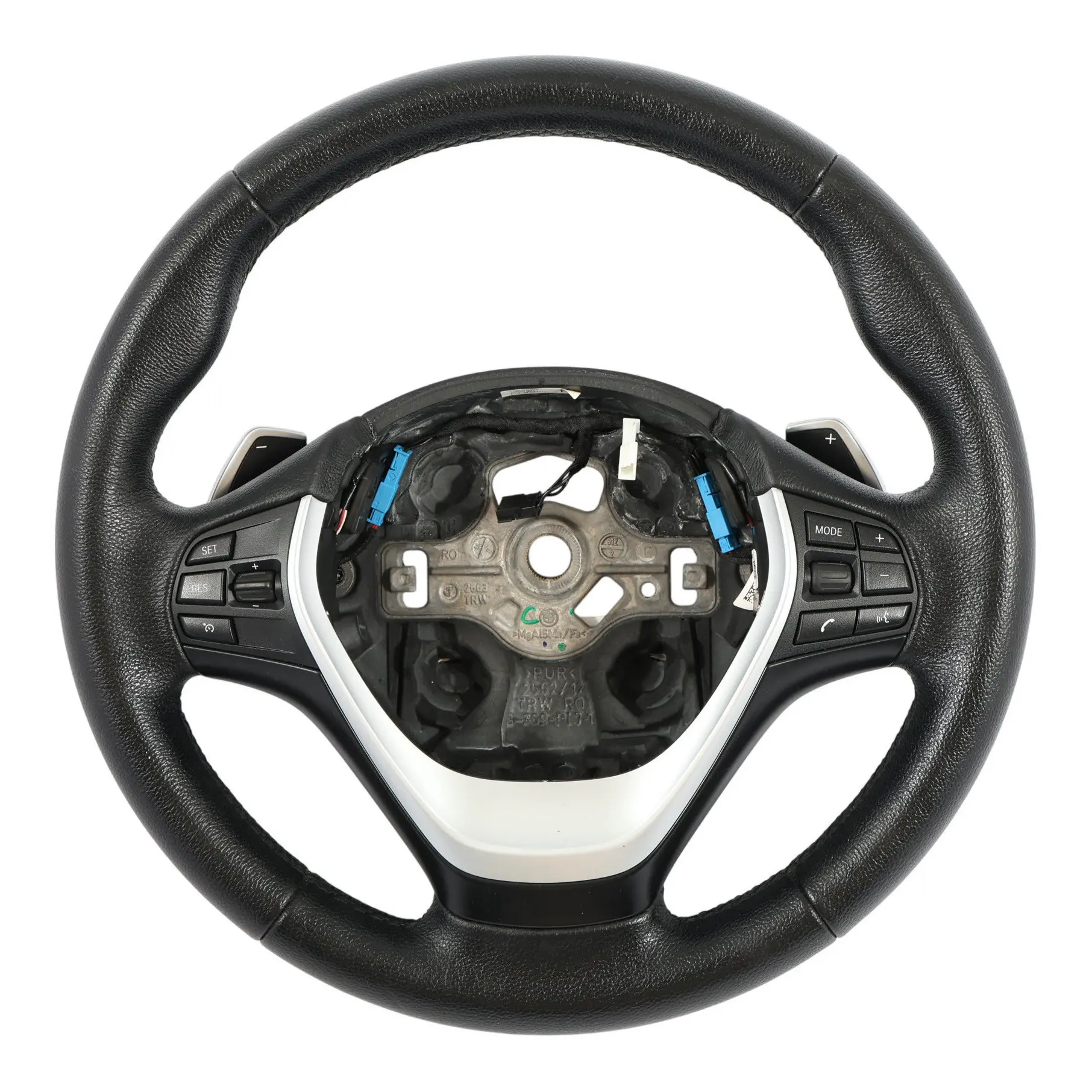 BMW F20 F21 F22 F23 F30 F31 F32 F33 Sport Volante In Pelle Paddle Shift Nero