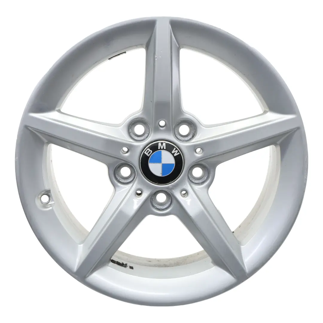BMW F20 F21 F22 F23 Silver Wheel Alloy Rim 16" 7J ET:40 6866302 Star Spoke 654