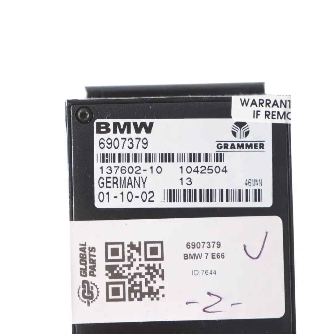 BMW E66 Tandem Car Telephone Eject Box Port Phone Storage 6907379