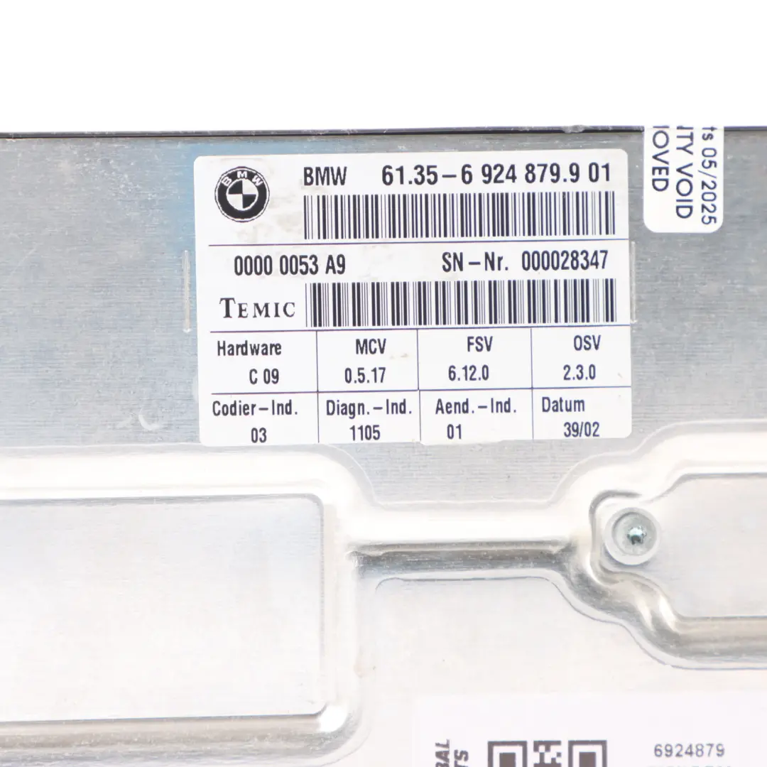BMW E60 E61 E65 E66 Front Seat Module Control Unit ECU 6924879