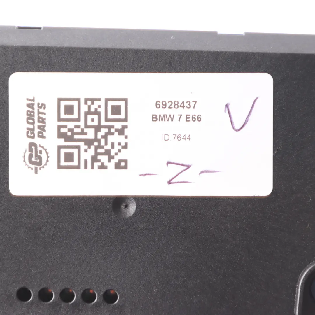 BMW E66 Rear Seat Bench Armrest Switch Module Control Unit ECU 6928437