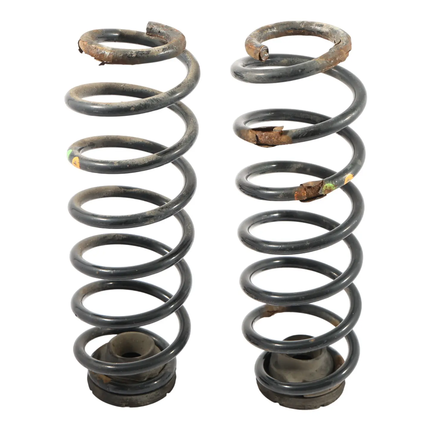 Rear Coil Springs Audi A1 8X Seat Ibiza 6L 2 Orange 1 Green 6Q0511115BR SET