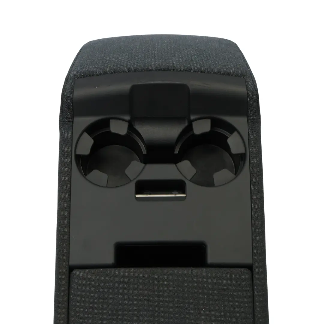 BMW E60 Rear Seat Centre Armrest Shelf Cup Holder Cloth Anthrazit 7071616