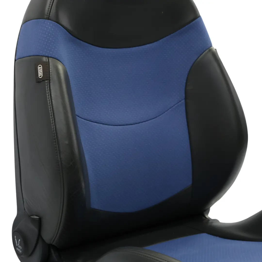 Mini Cooper S R50 R53 Front Right O/S Sport Cloth / Leather Seat Satellite Blue