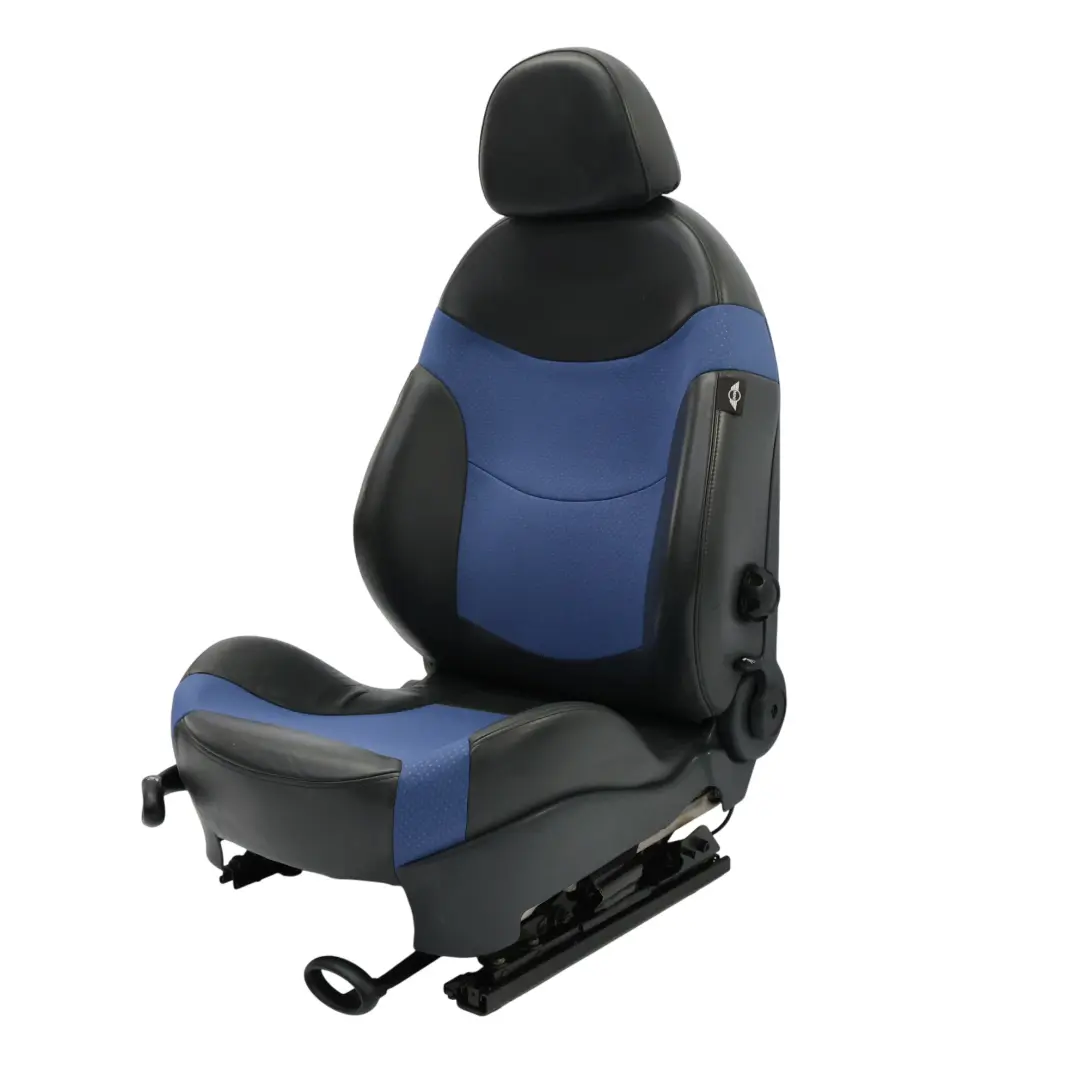 Mini Cooper S R50 R53 Front Right O/S Sport Cloth / Leather Seat Satellite Blue