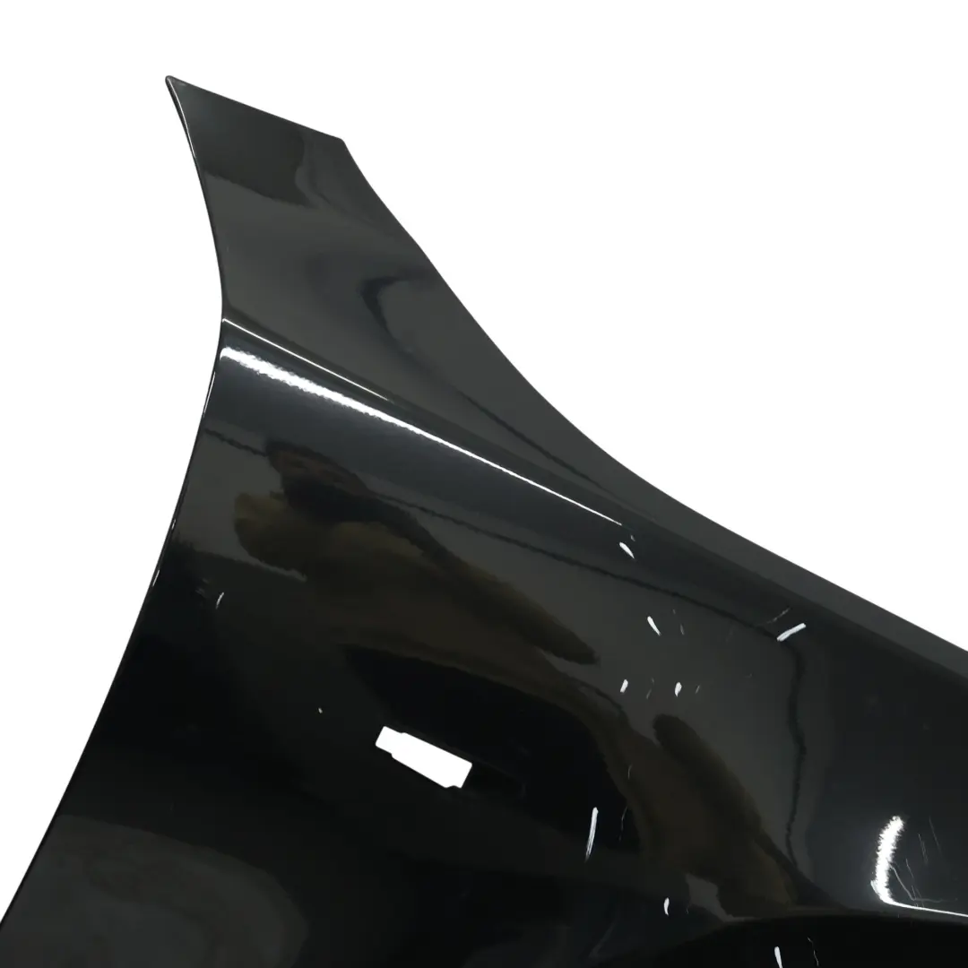 BMW E60 Side Wing Panel Fender Front Right O/S Black Sapphire Metallic - 475