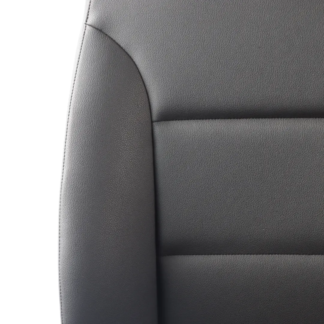 Front Seat BMW E60 E61 Heated Electric Imitation Leather Cover Left N/S Black
