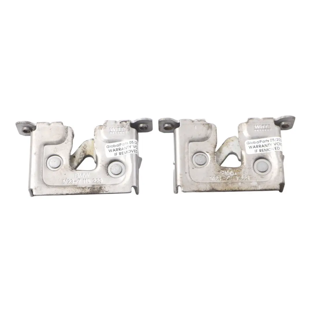 BMW E60 E81 E87 E90 E91 2x Bonnet Open Catch Lock Release Mechanism Set 7115229
