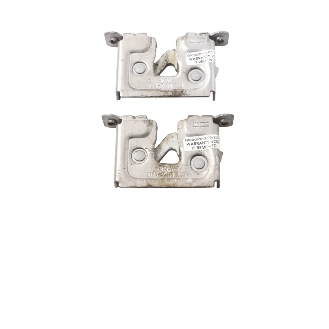 BMW E60 E81 E87 E90 E91 2x Bonnet Open Catch Lock Release Mechanism Set 7115229