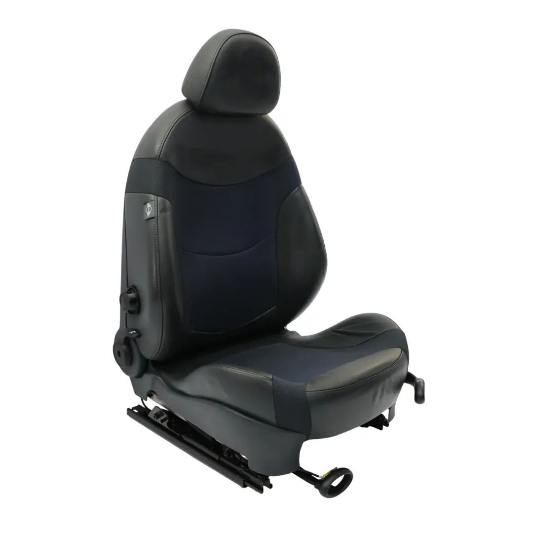 Front Seat Mini Cooper One R50 Fabric / Leather Molette Left N/S Cloth Sport