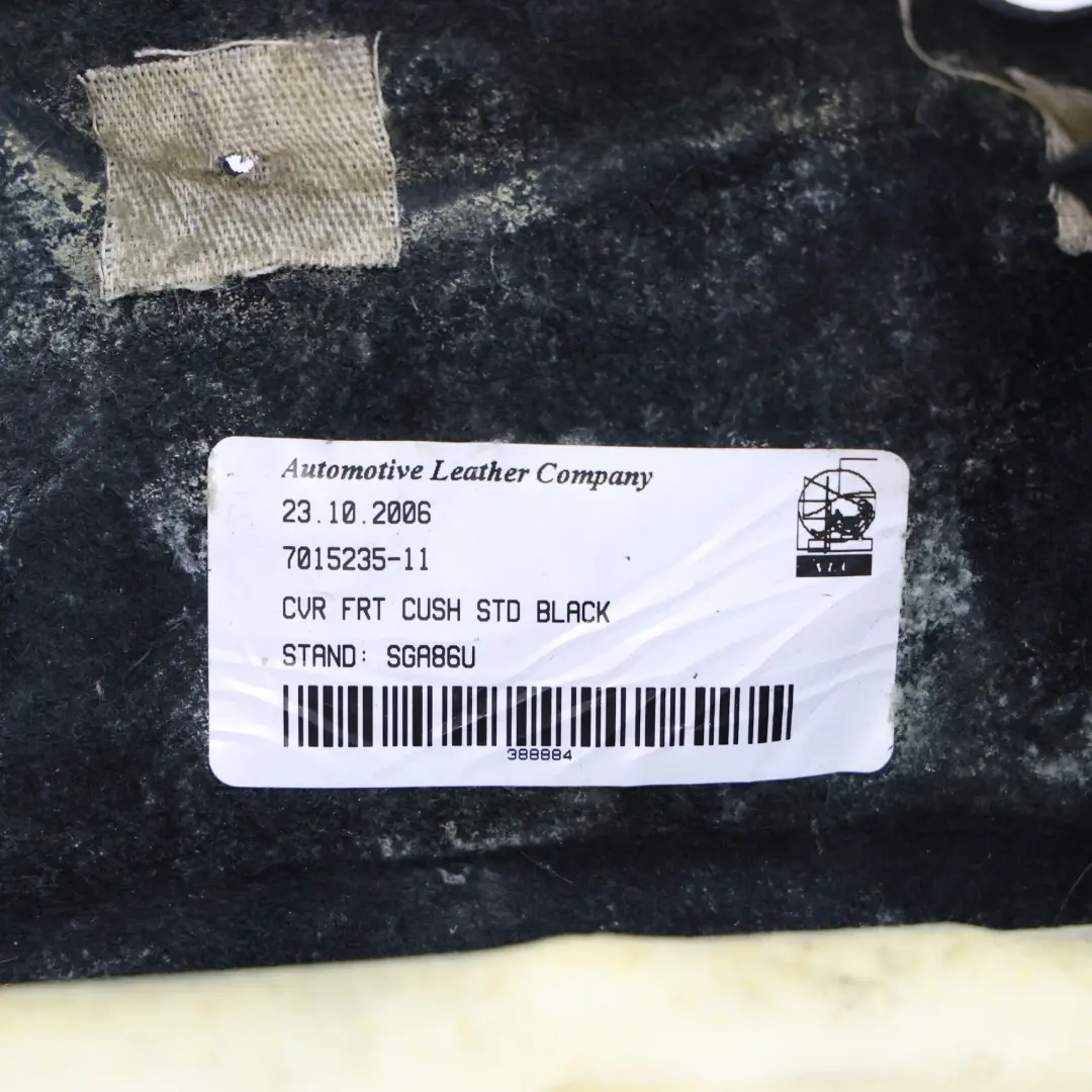 BMW E65 Siedzisko Fotela Przedniego Podgrzewane Czarna Skóra Nasca