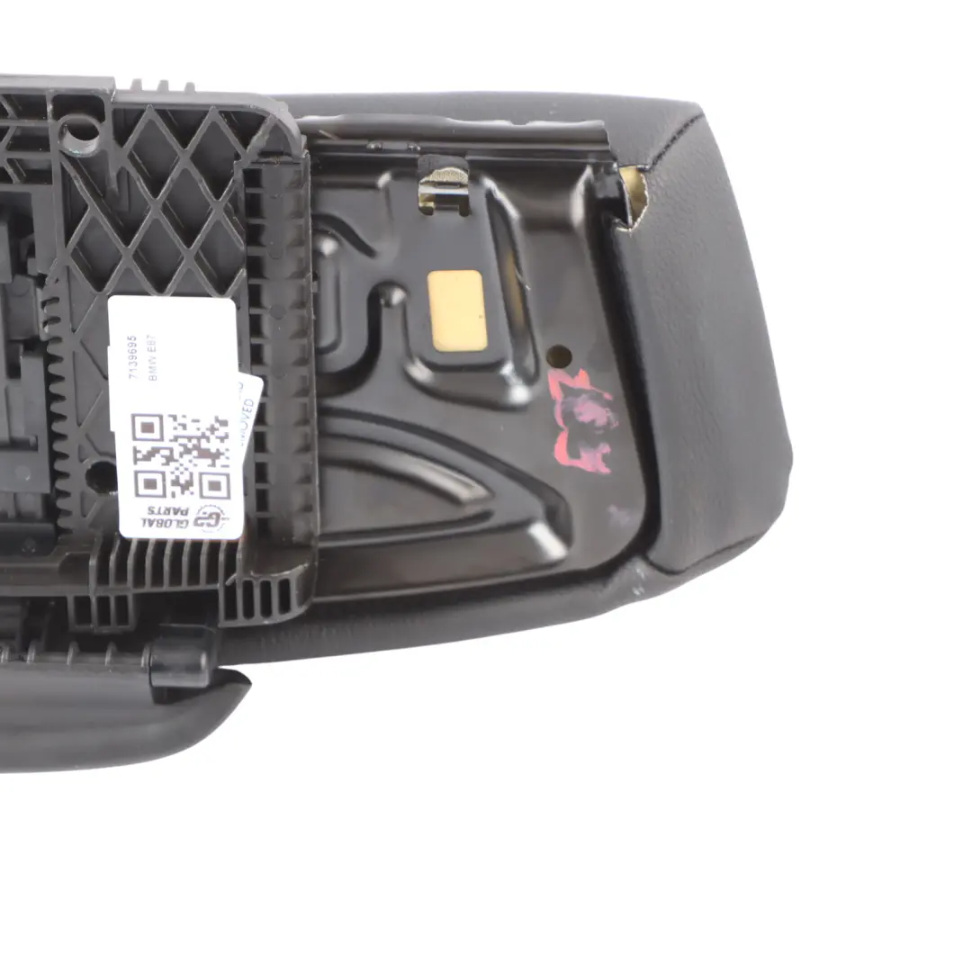BMW 1 E87 Sports Front Seat Thigh Support Carrier Leather Boston Black