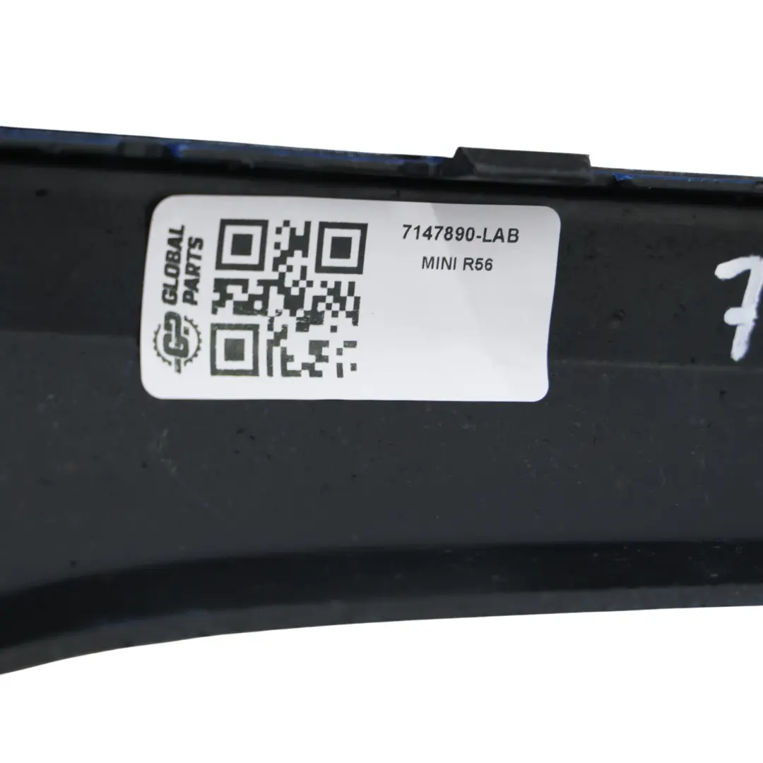Mini Cooper S R56 R57 Rear Bumper Trim Panel Centre Laser Blue Metallic - A59