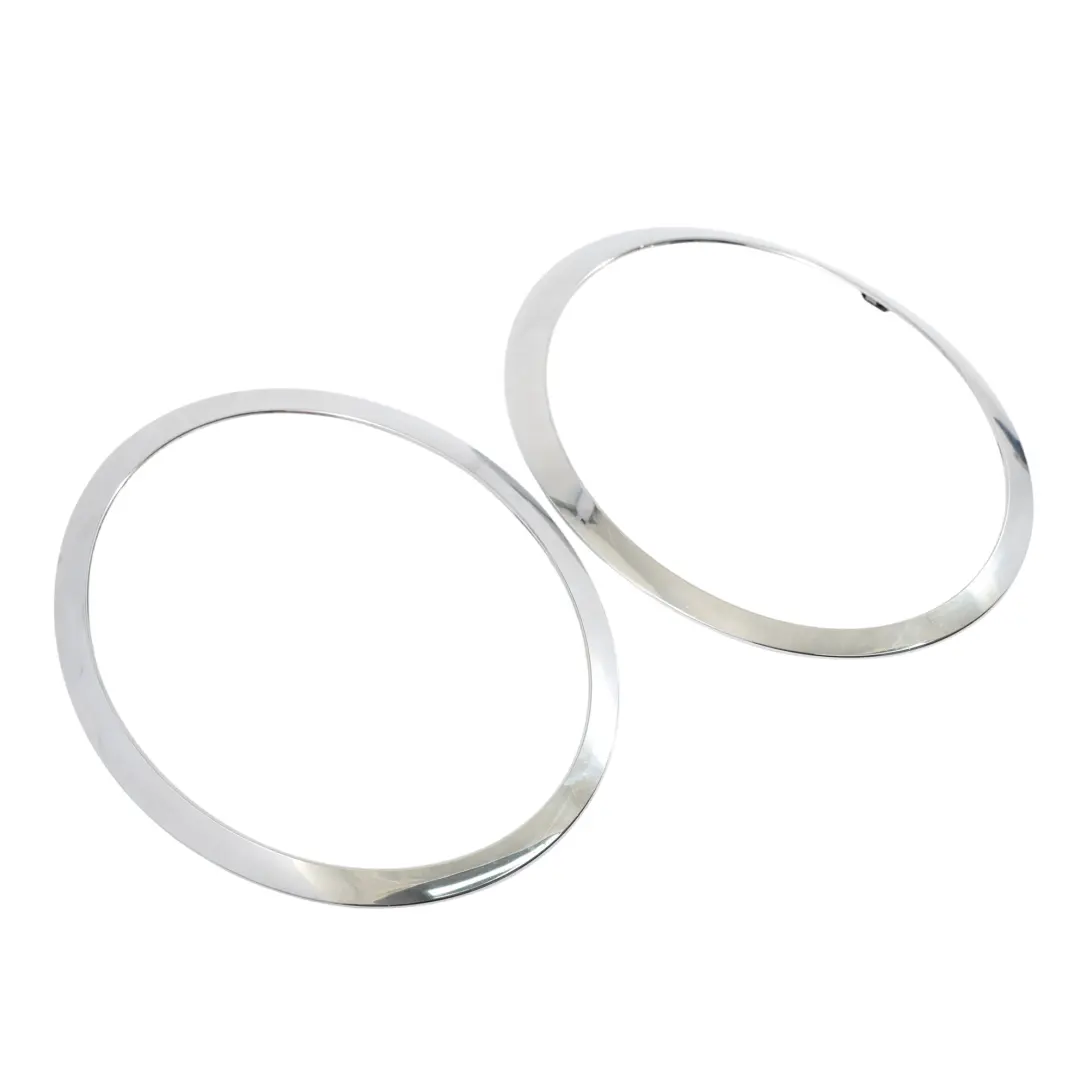 Mini R56 R57 Trim Ring Cover Headlight Front Lamps Left Right N/O/S Set Chrome
