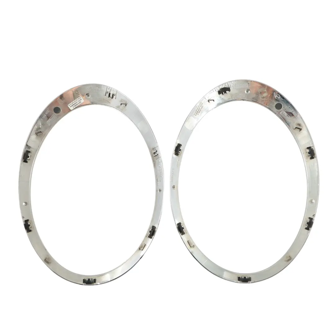 Mini R56 R57 Trim Ring Cover Headlight Front Lamps Left Right N/O/S Set Chrome